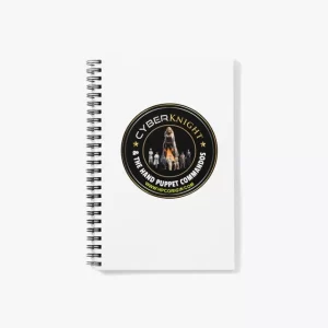 Cyber Knight Wire-O Notebook with Soft-Touch Cover and Lined Pages