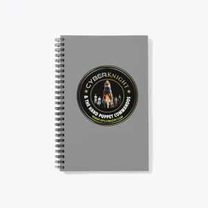 Cyber Knight Wire-O Notebook with Soft-Touch Cover and Lined Pages