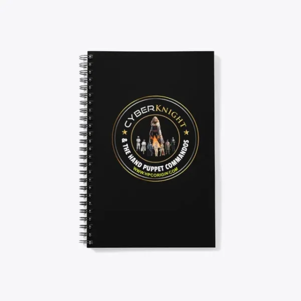 Cyber Knight Wire-O Notebook with Soft-Touch Cover and Lined Pages